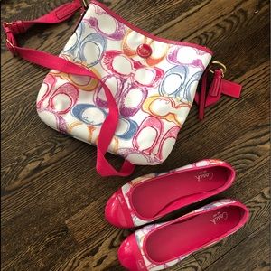 Coach crossbody and matching flats